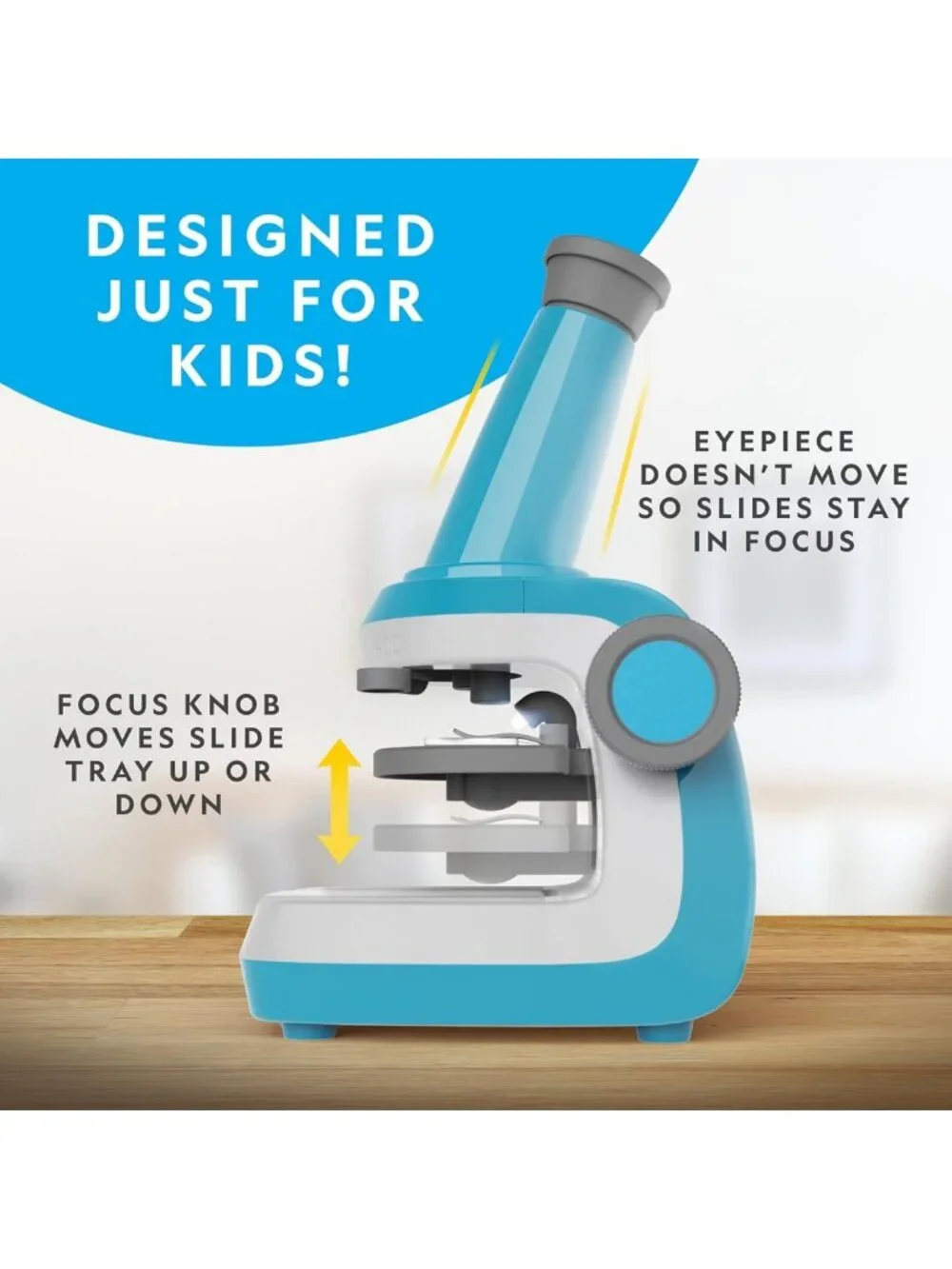 Kids Microscope Science Kit - 400x Zoom, Slides, Rock & Mineral Specimens, STEM